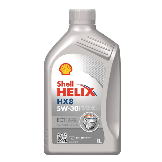 Shell Helix HX8 5W-30 API SN Plus Fully Synthetic Engine Oil for Petrol, Diesel & CNG Cars (1L)