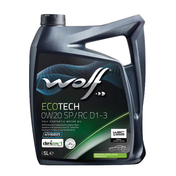 WOLF ECOTECH 0W-20 SP/RC D1-3 (5L)
