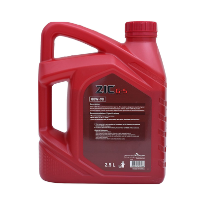 ZIC G-5 80W-90 API GL-5 Gear Oil (2.5L)