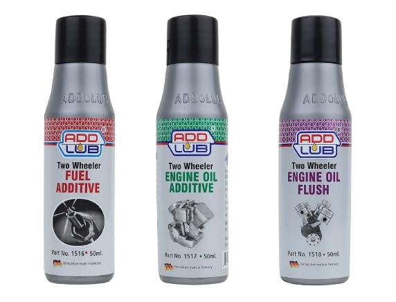 ADD LUB Fuel Additive, Engine Oil Additive and Engine Flush for Motorbike (50ml) each