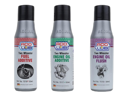 ADD LUB Fuel Additive, Engine Oil Additive and Engine Flush for Motorbike (50ml) each