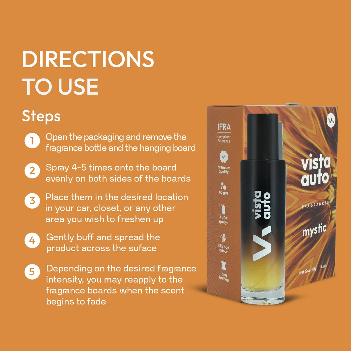 Vista Auto Aura Mystic Hanging Air Freshener (30ml)