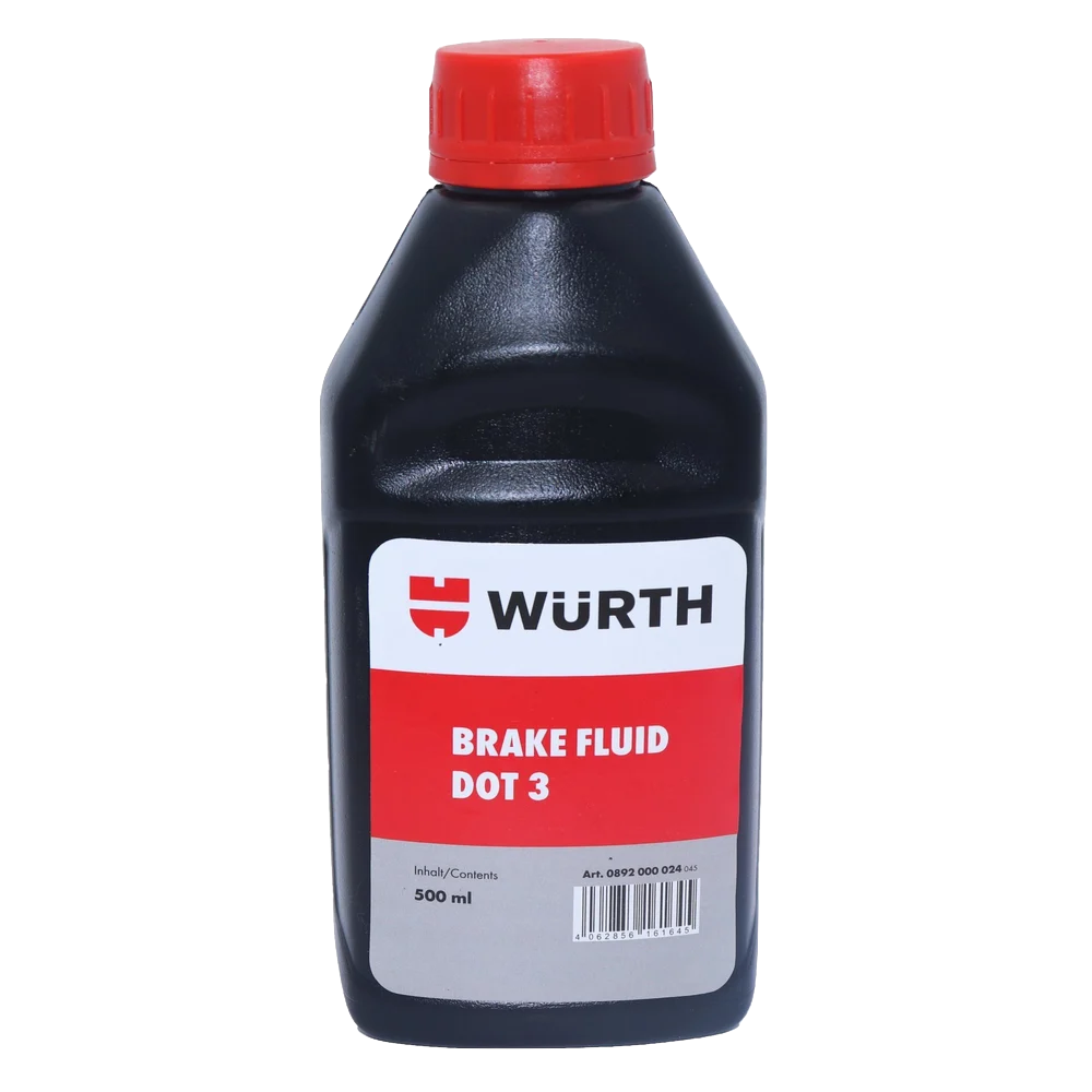 Wurth Brake Fluid Dot 3 (250-500ml)