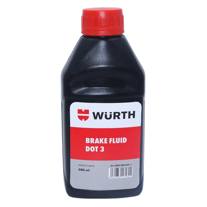 Wurth Brake Fluid Dot 3 (250-500ml)