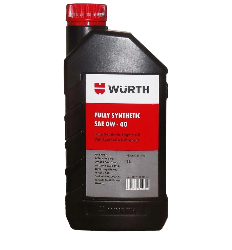 Wurth Fully Synthetic 0W-40 Engine Oil (1-4L)